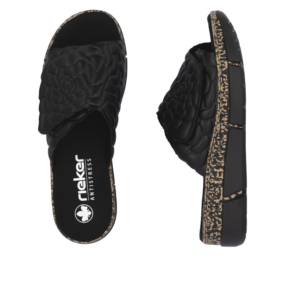 detail Dámské nazouváky Rieker V2351-00 černá