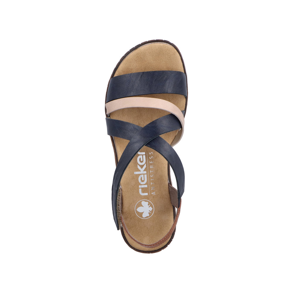 detail Dámské sandály Rieker V3663-91 modrá