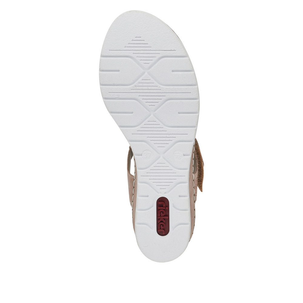 detail Dámské sandály Rieker V38G9-31 růžová