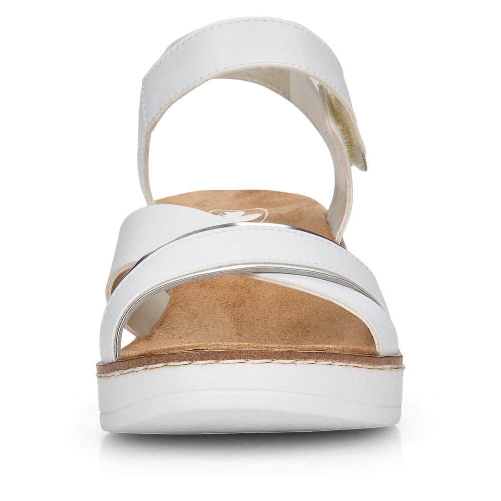 detail Dámské sandály Rieker V38G9-80 bílá