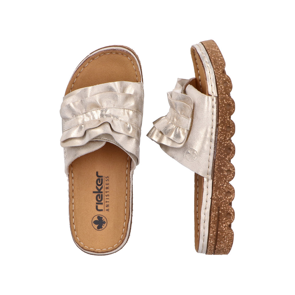 detail Dámské sandály Rieker V8763-60 béžová (metalická)