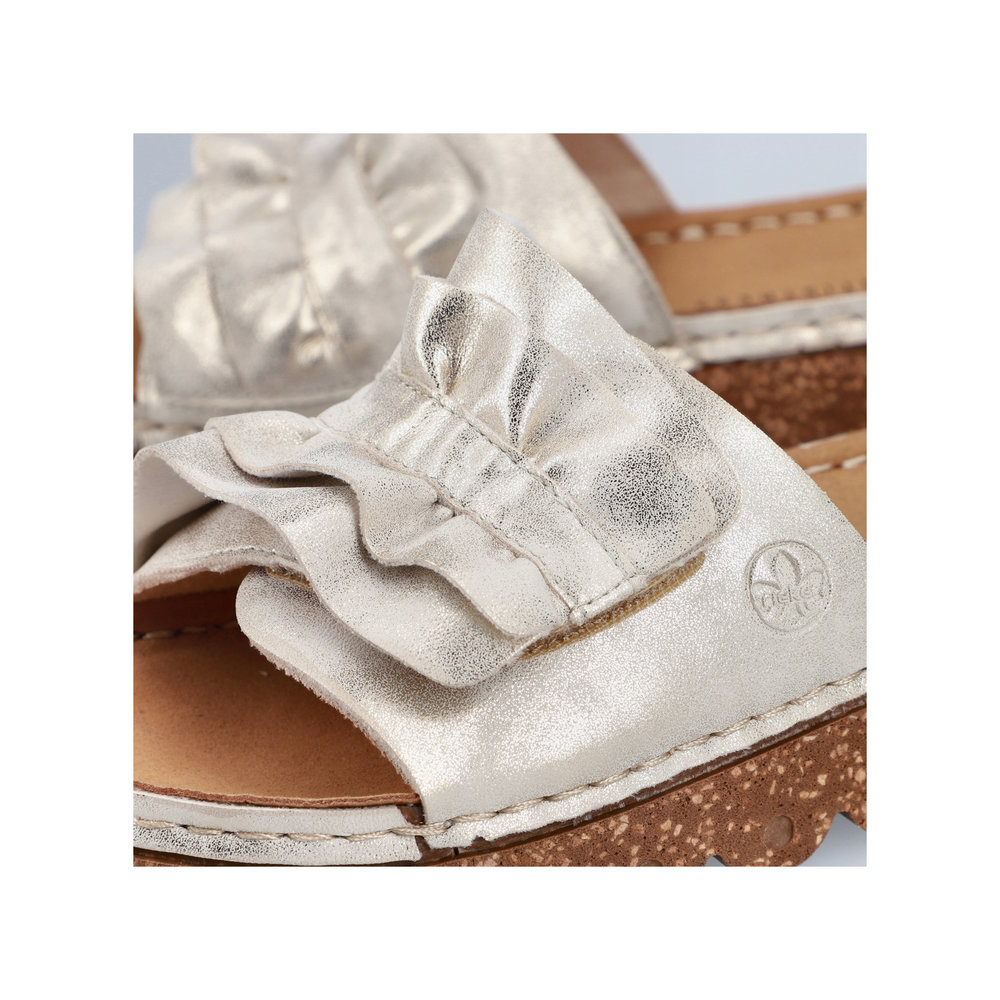 detail Dámské sandály Rieker V8763-60 béžová (metalická)