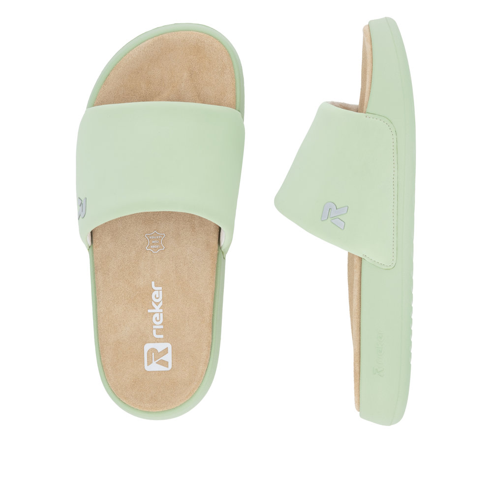 detail Dámské nazouváky Rieker W3250-52 zelená