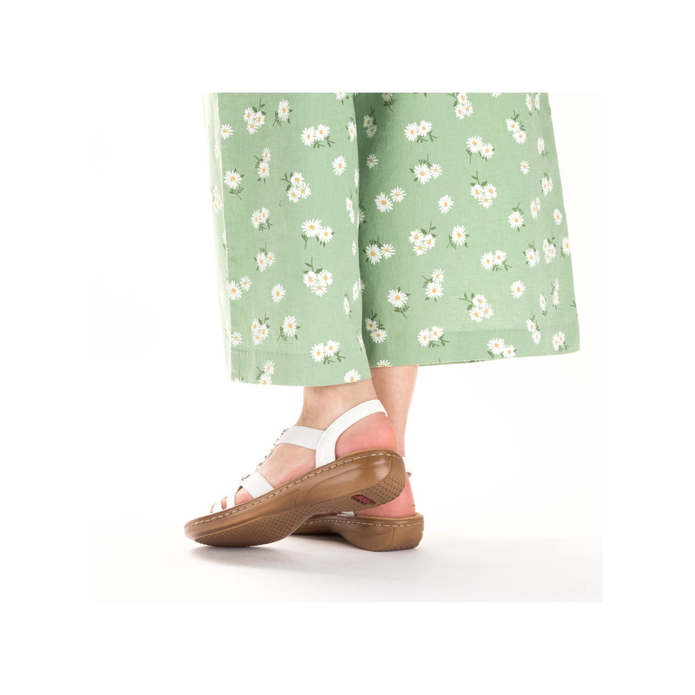 detail Dámské sandály Rieker 60839-80 bílá