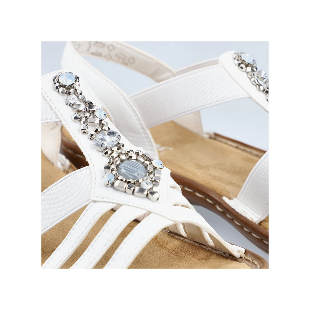 detail Dámské sandály Rieker 60839-80 bílá