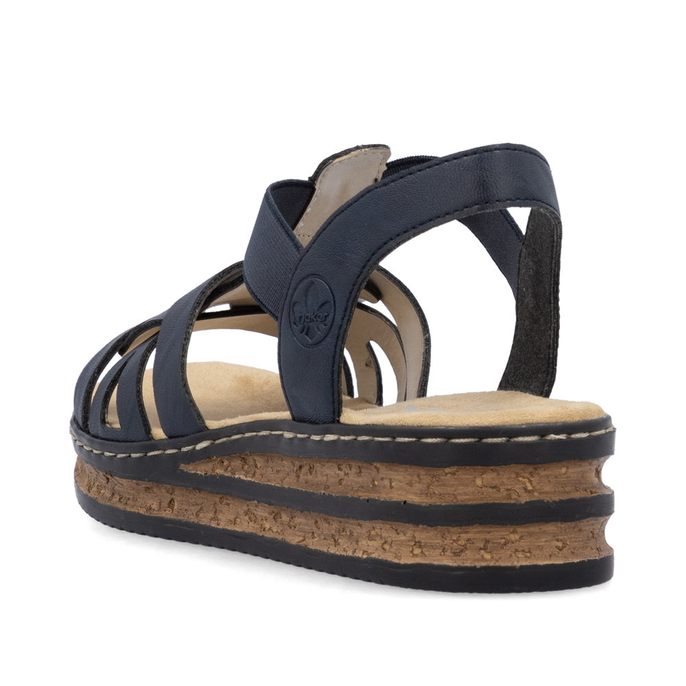 detail Dámské sandály Rieker 62918-14 modrá