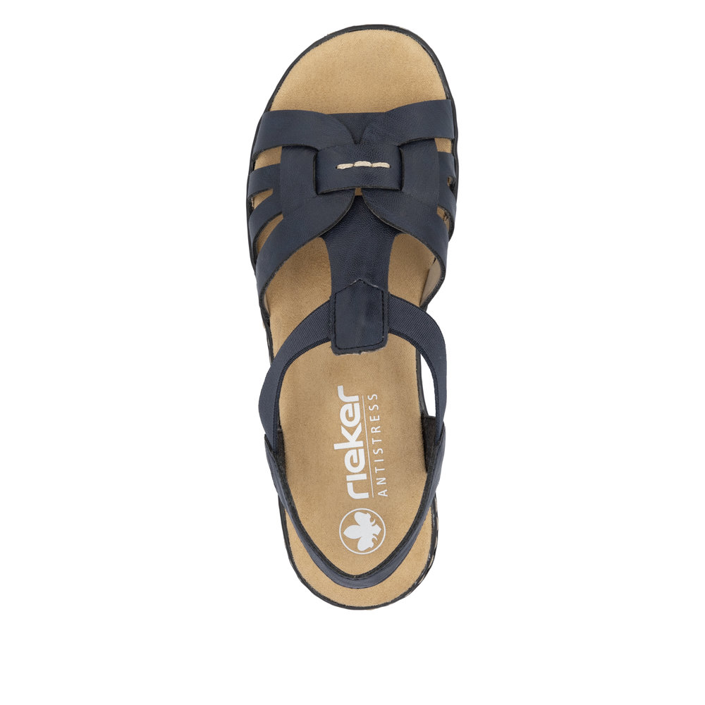 detail Dámské sandály Rieker 62918-14 modrá