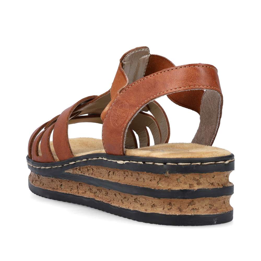 detail Dámské sandály Rieker 62918-22 hnědá