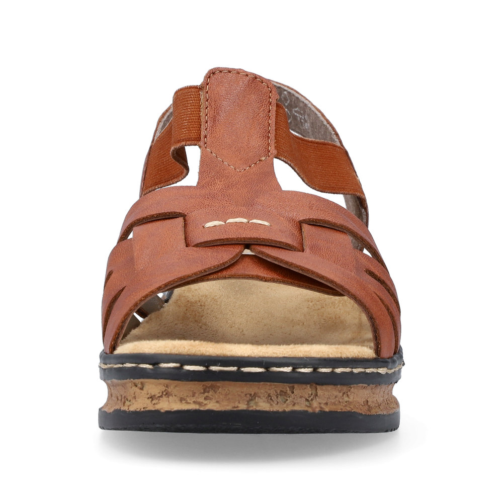 detail Dámské sandály Rieker 62918-22 hnědá