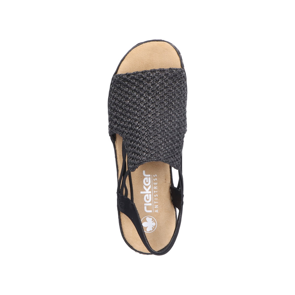 detail Dámské sandály Rieker 62941-00 černá