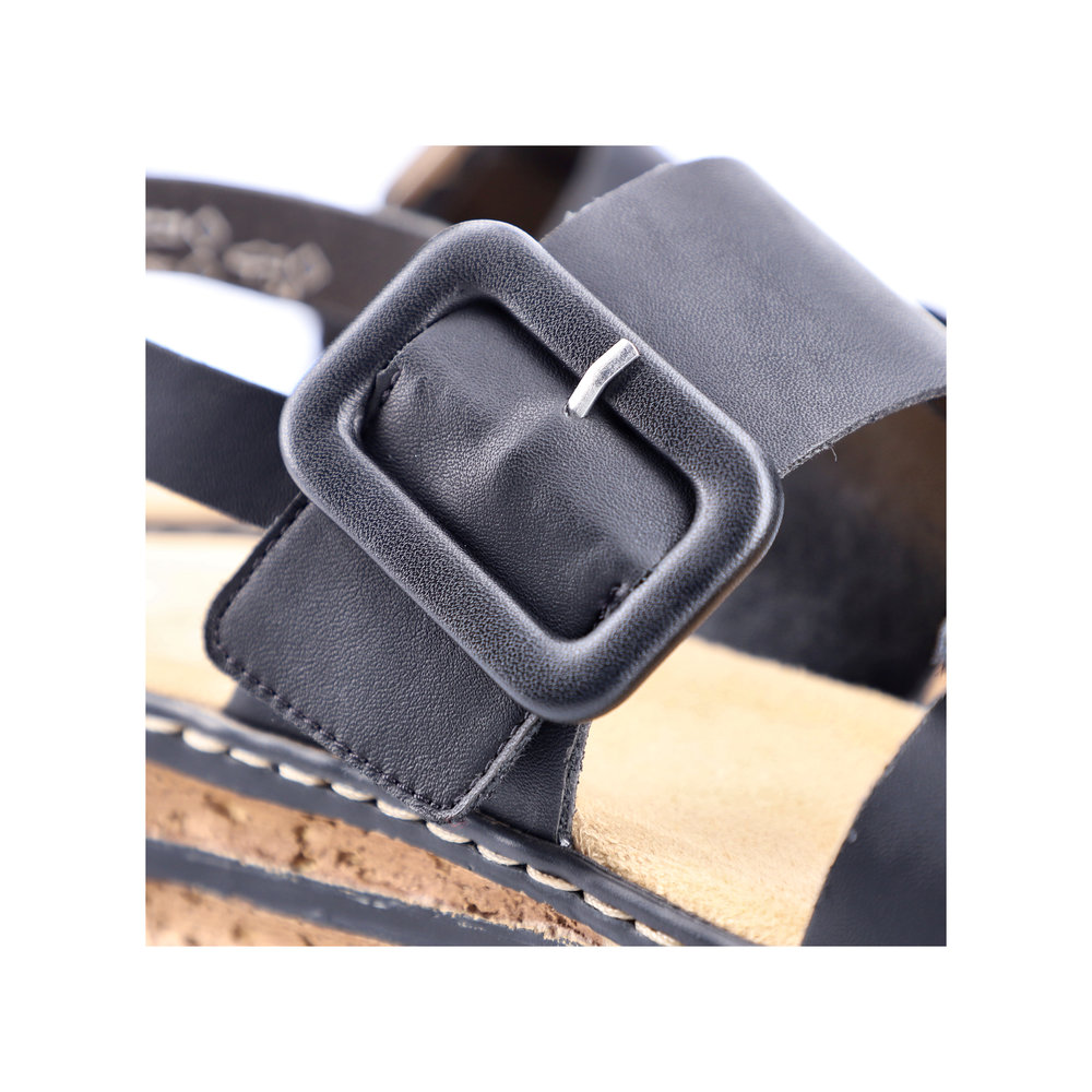 detail Dámské sandály Rieker 62950-00 černá