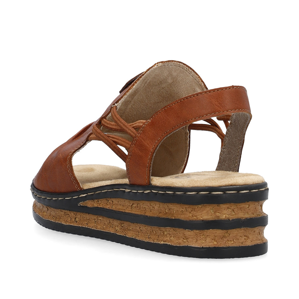 detail Dámské sandály Rieker 62962-22 hnědá