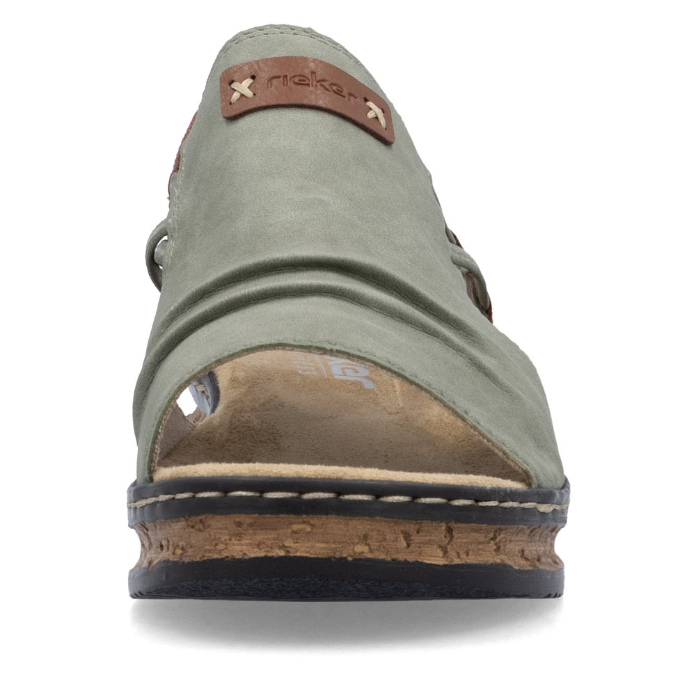 detail Dámské sandály Rieker 62962-52 zelená