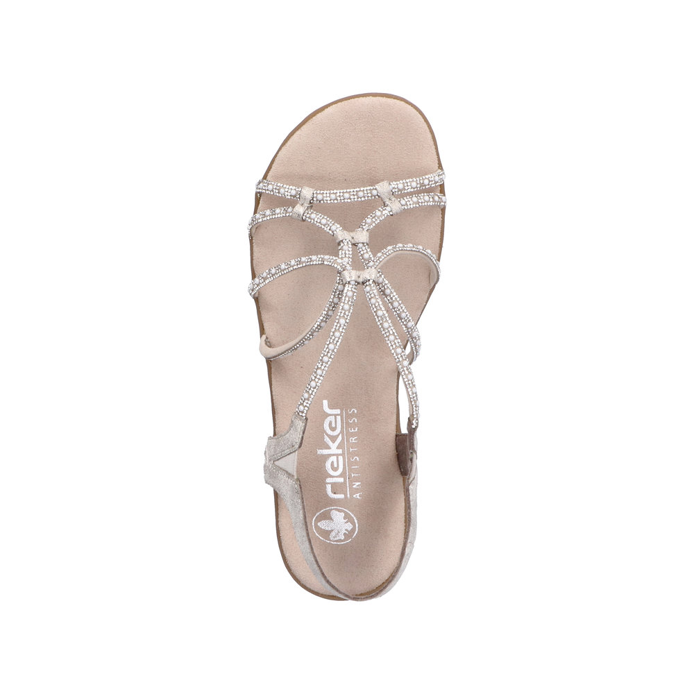 detail Dámské sandály Rieker 64270-60 béžová
