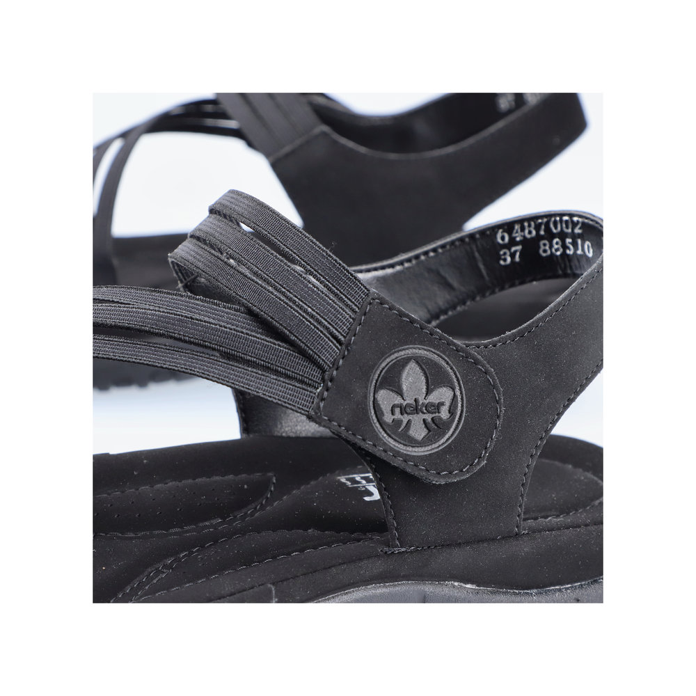 detail Dámské sandály Rieker 64870-02 černá