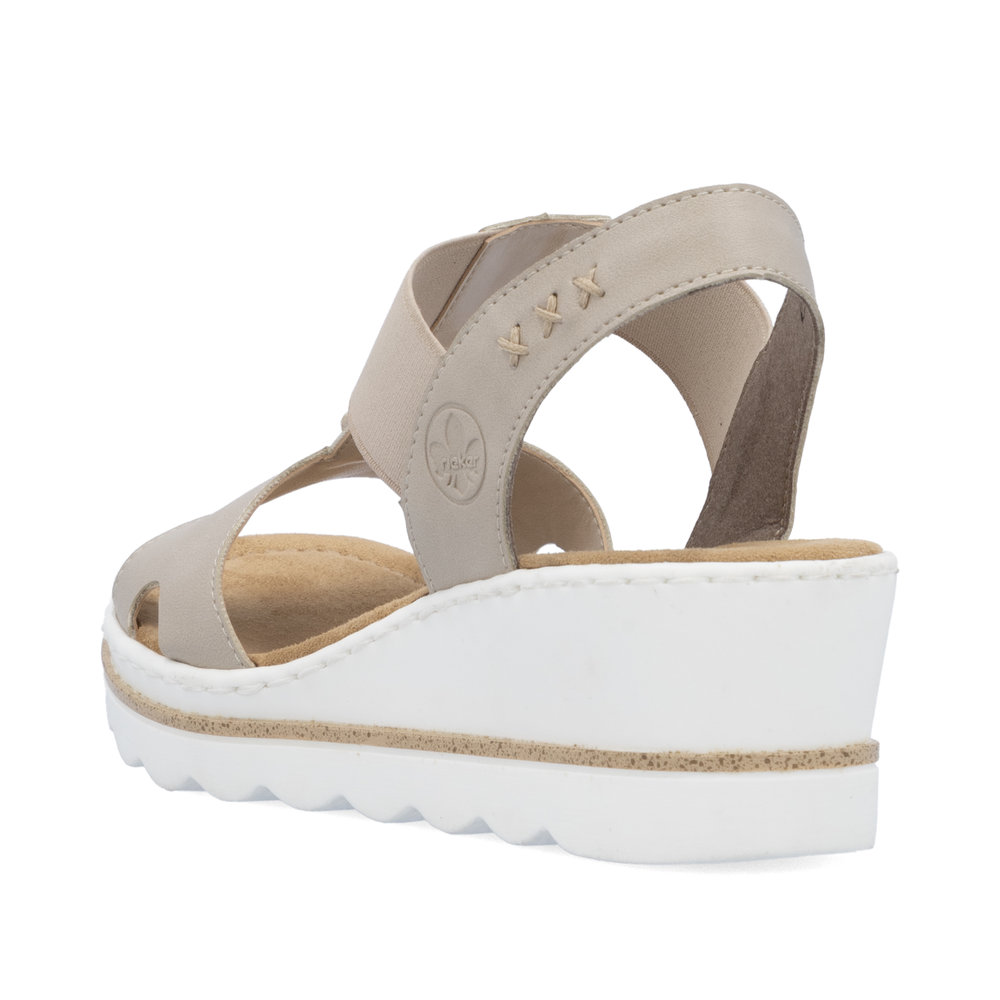 detail Dámské sandály Rieker 67498-62 béžová