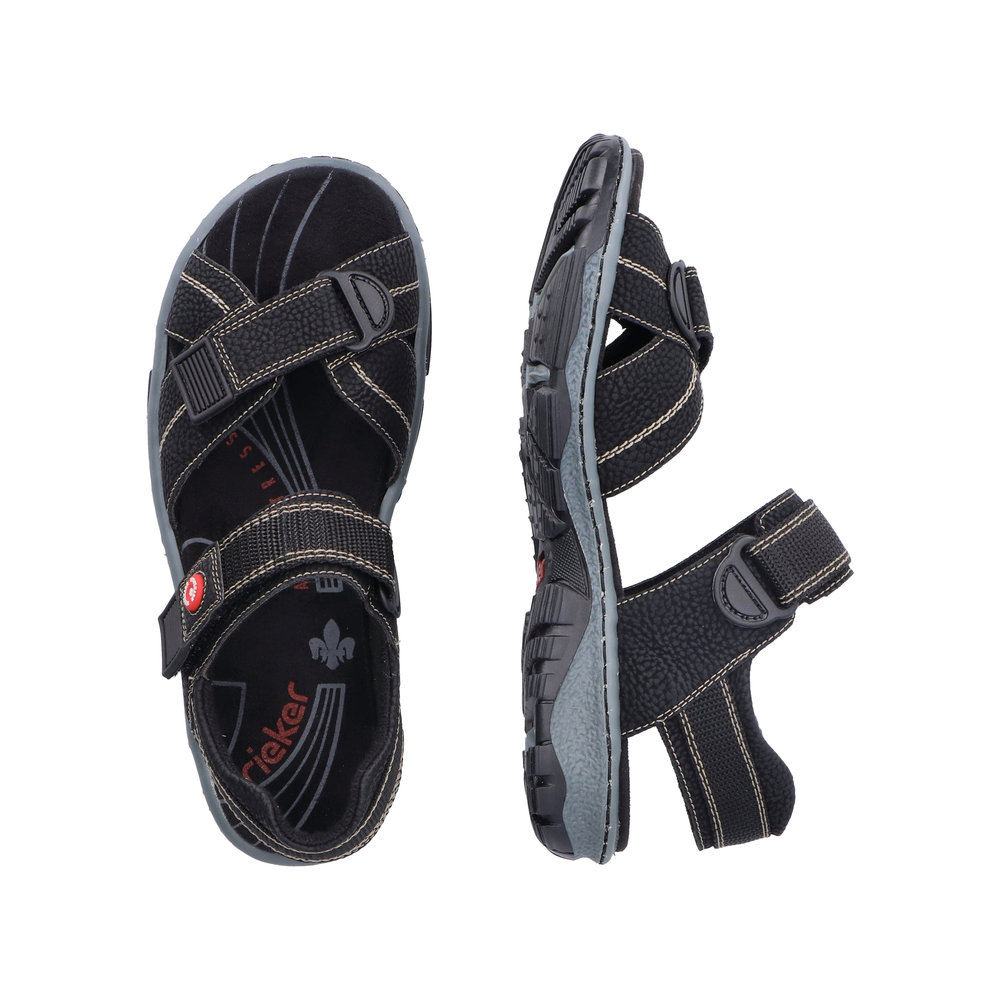 detail Dámské sandály Rieker 68851-02 černá