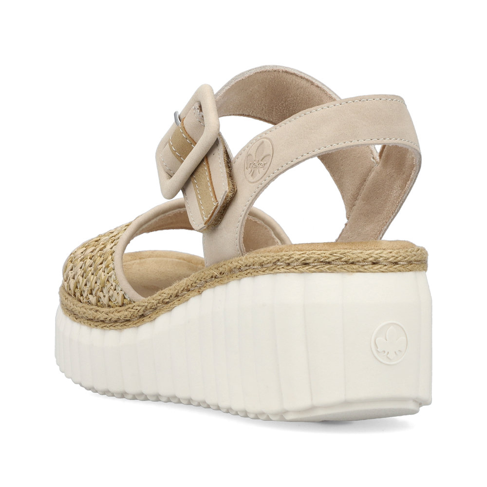 detail Dámské sandály Rieker 69176-62 béžová