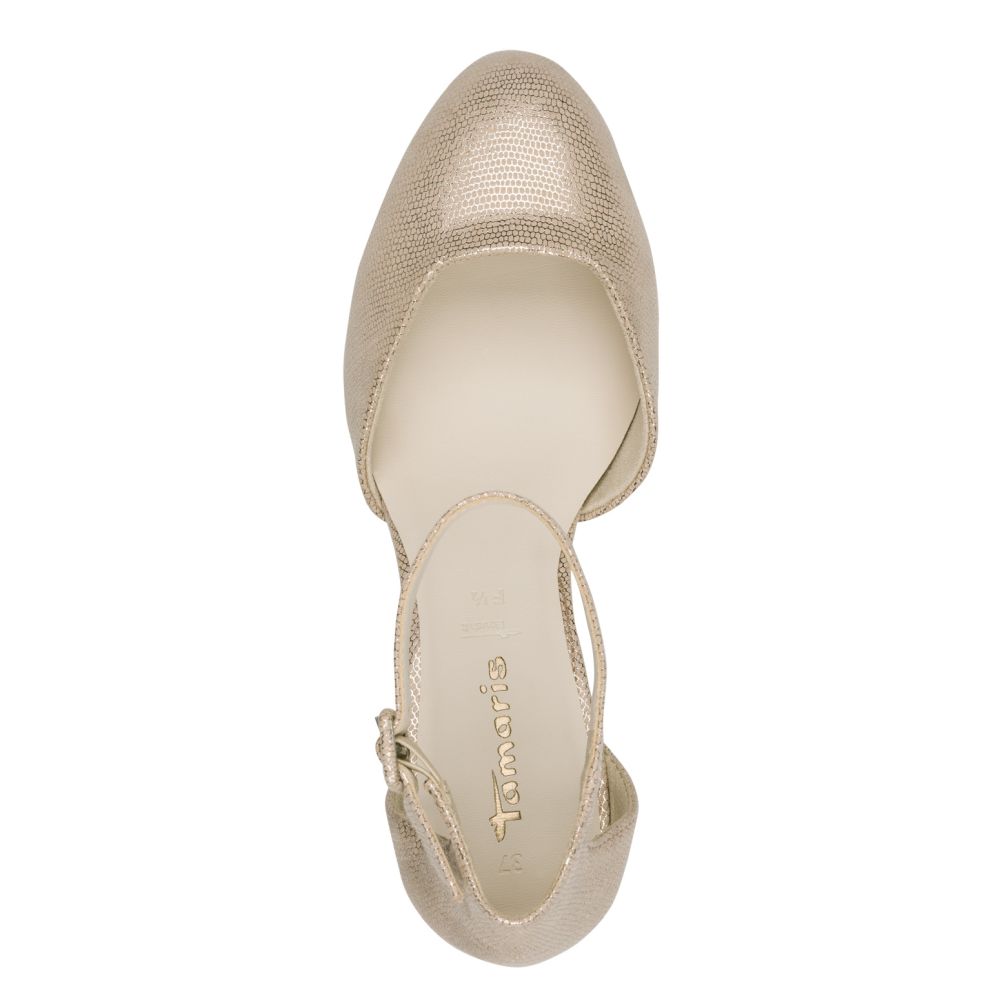 detail Dámské letní lodičky Tamaris 24412-41 968 zlatá