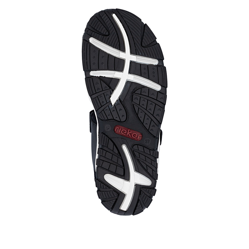 detail Dámské sandály Rieker 68866-00 černá