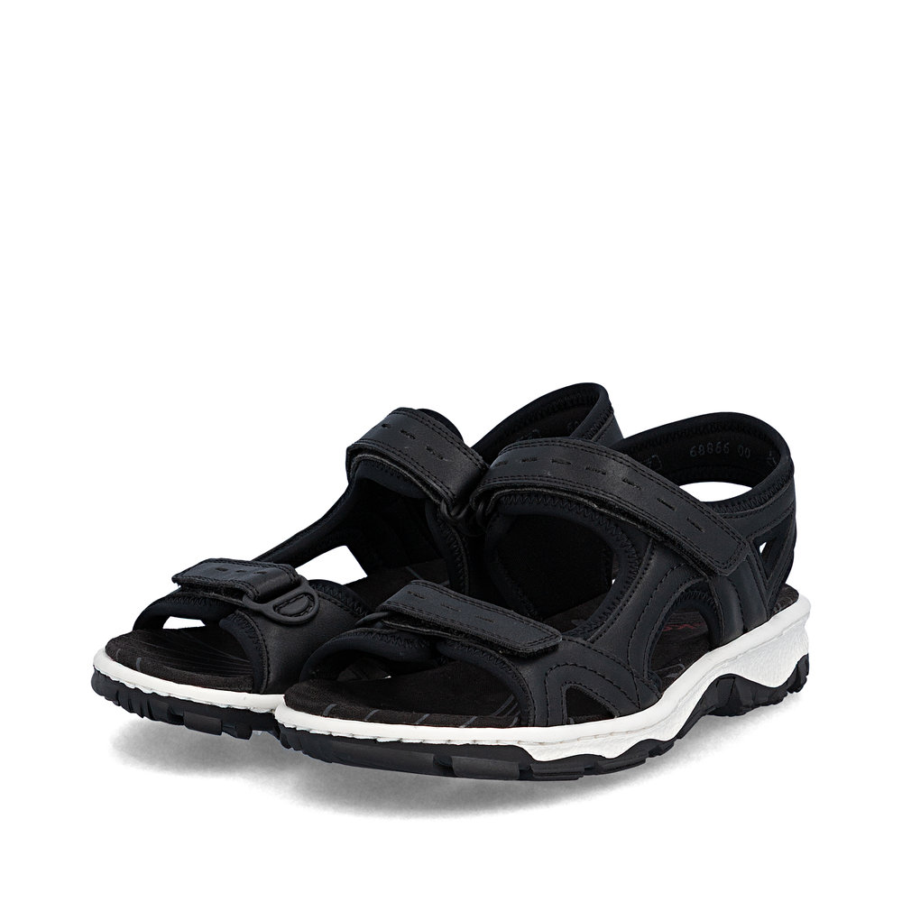 detail Dámské sandály Rieker 68866-00 černá