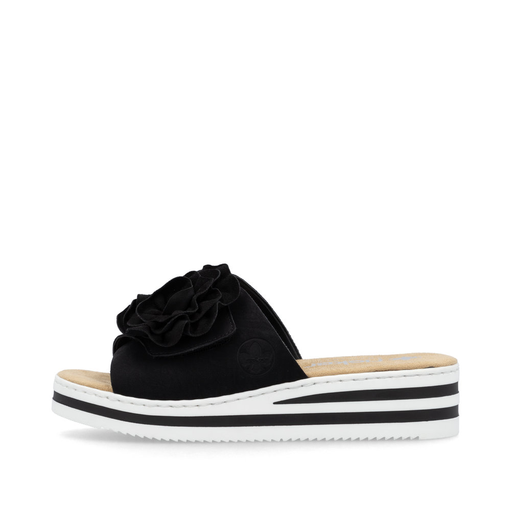 detail Dámské pantofle Rieker V0252-00 černá