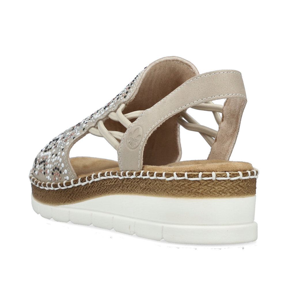 detail Dámské sandály Rieker V1246-62 béžová