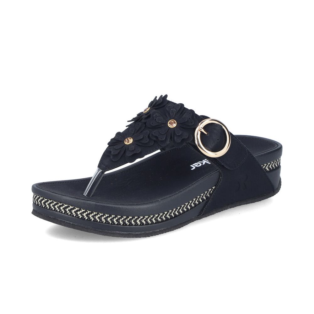 detail Dámské žabky Rieker V1466-00 černá