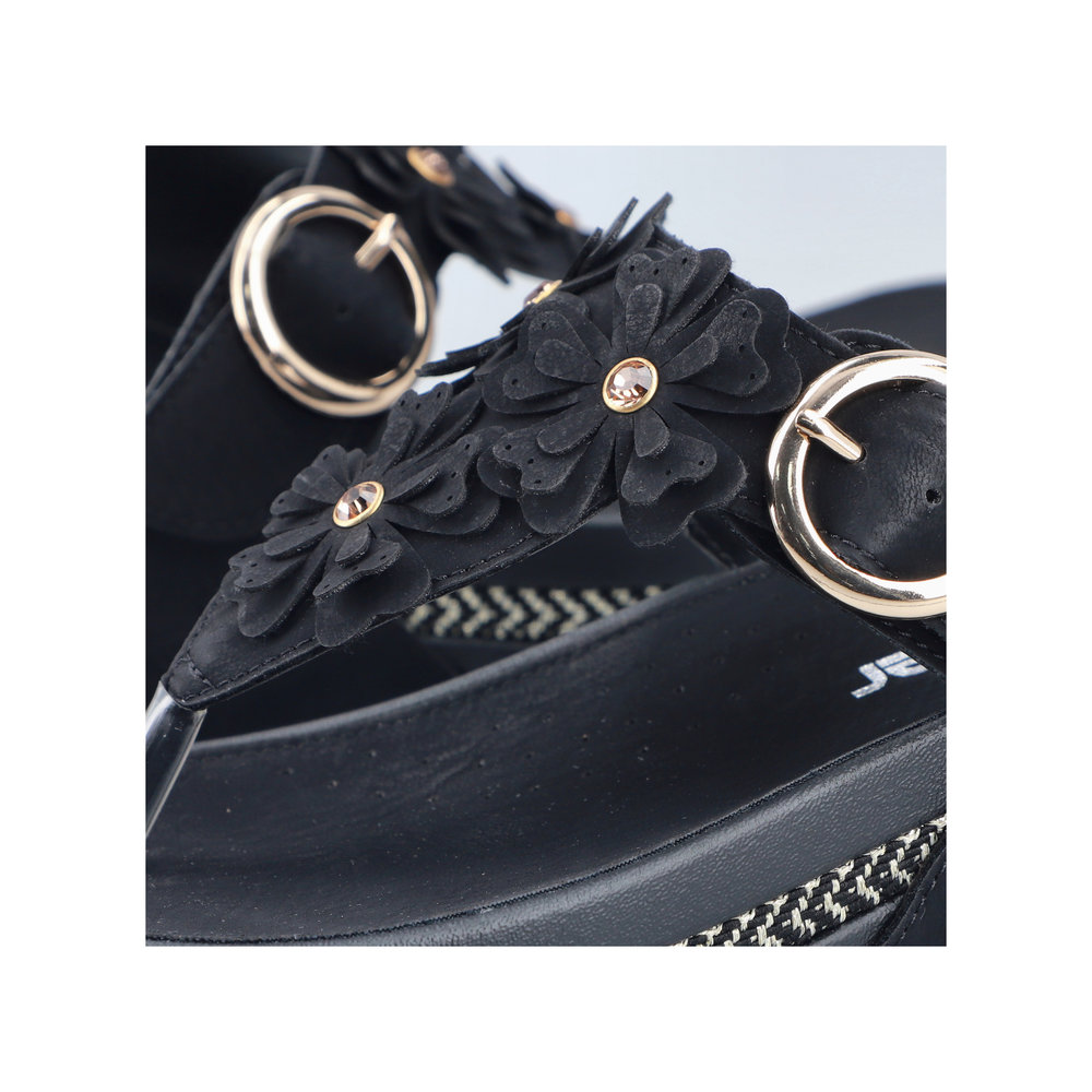 detail Dámské žabky Rieker V1466-00 černá