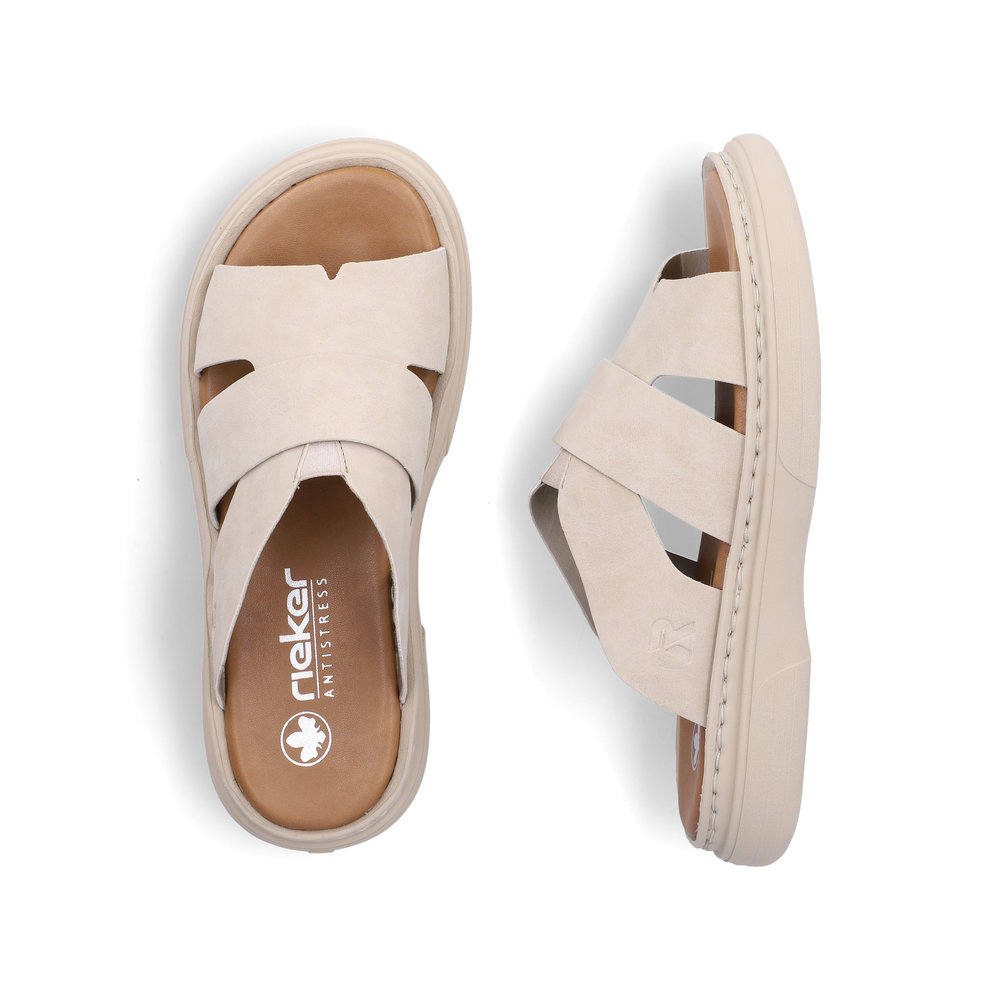 detail Dámské nazouváky Rieker V1562-62 béžová