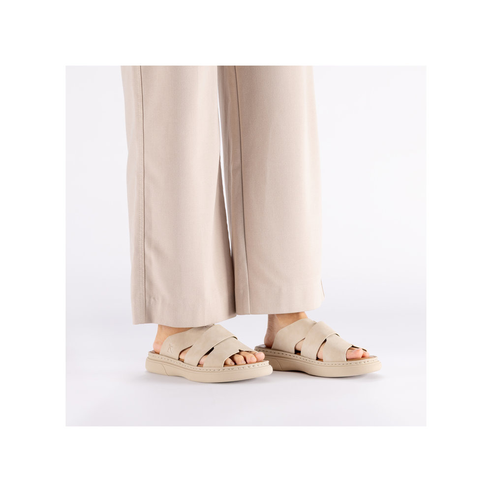 detail Dámské nazouváky Rieker V1562-62 béžová