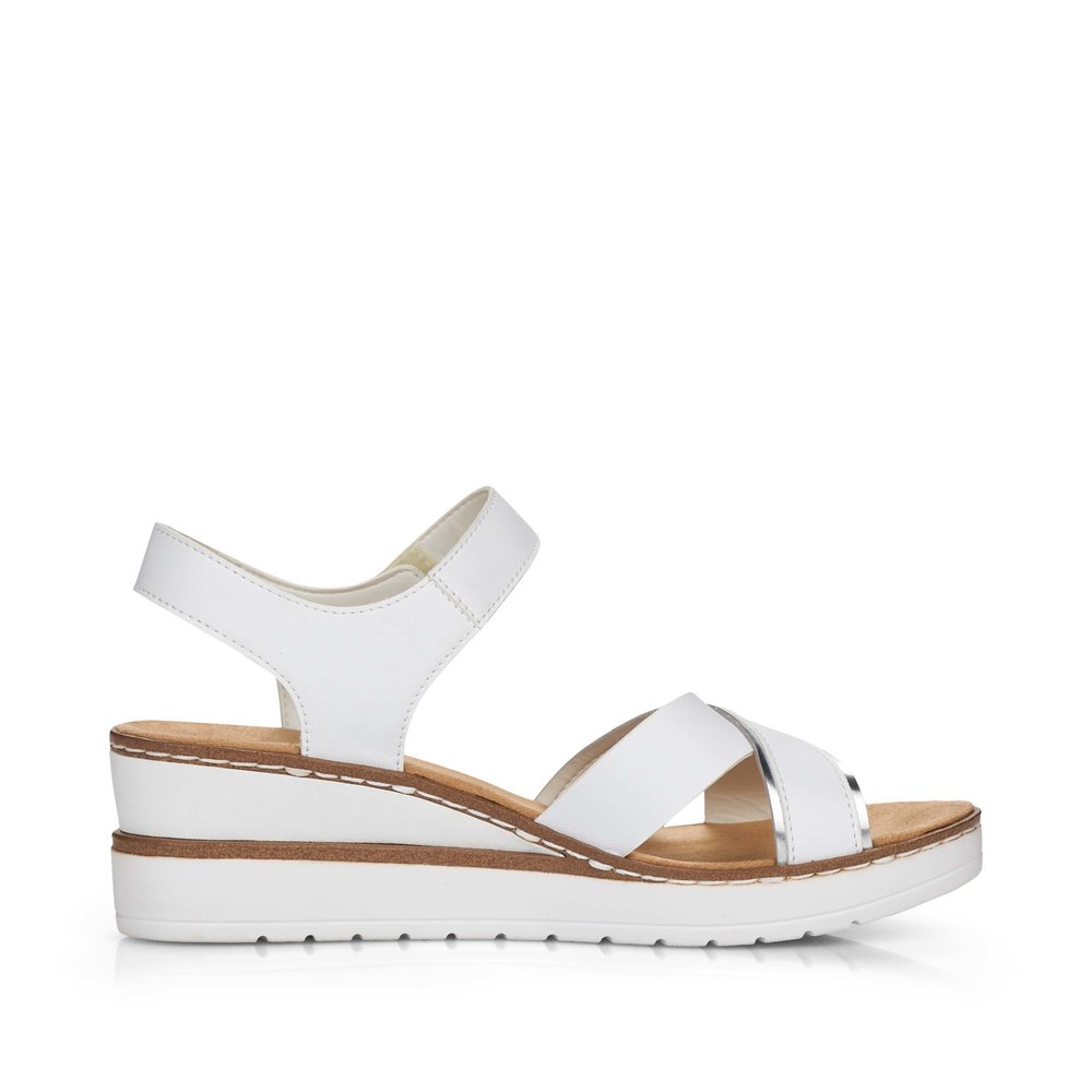 detail Dámské sandály Rieker V38G9-80 bílá