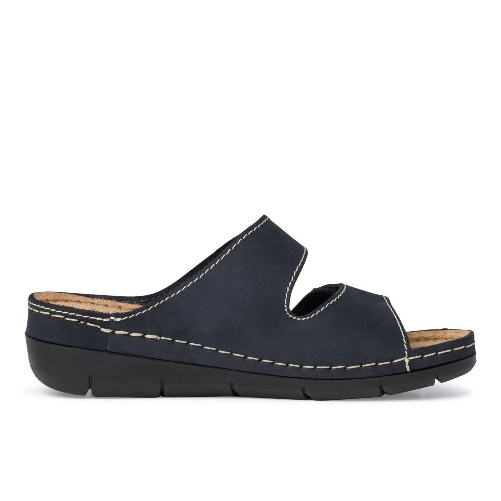 detail Dámské kožené pantofle Tamaris 27510-41 805 modrá