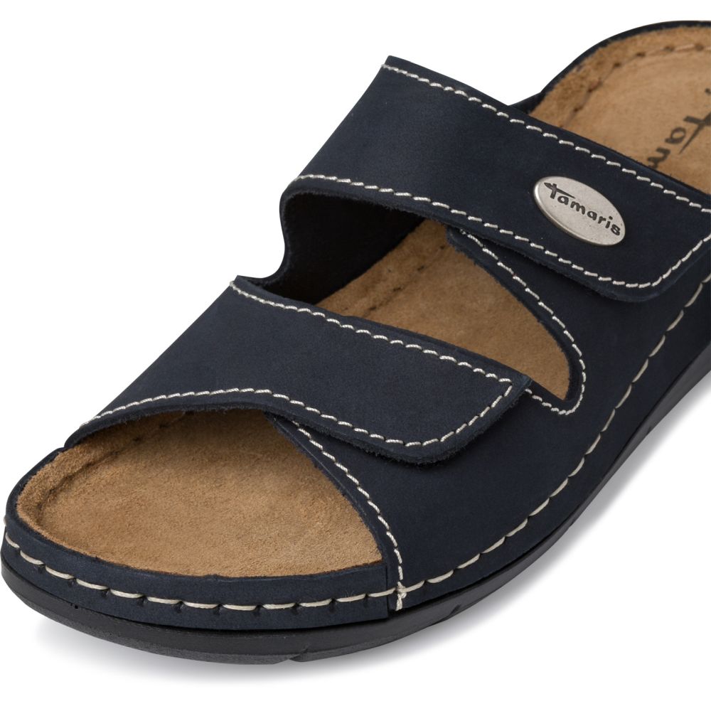 detail Dámské kožené pantofle Tamaris 27510-41 805 modrá