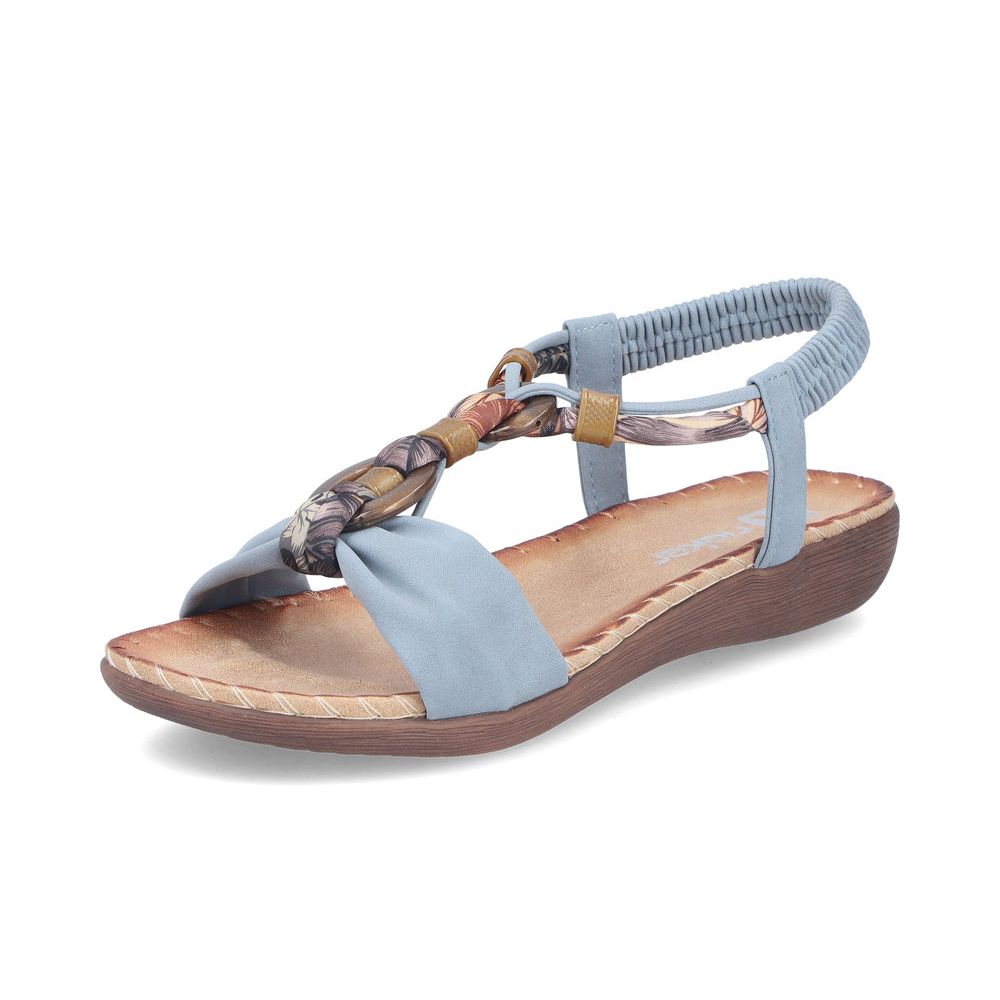 detail Dámské sandály Rieker V7568-14 modrá