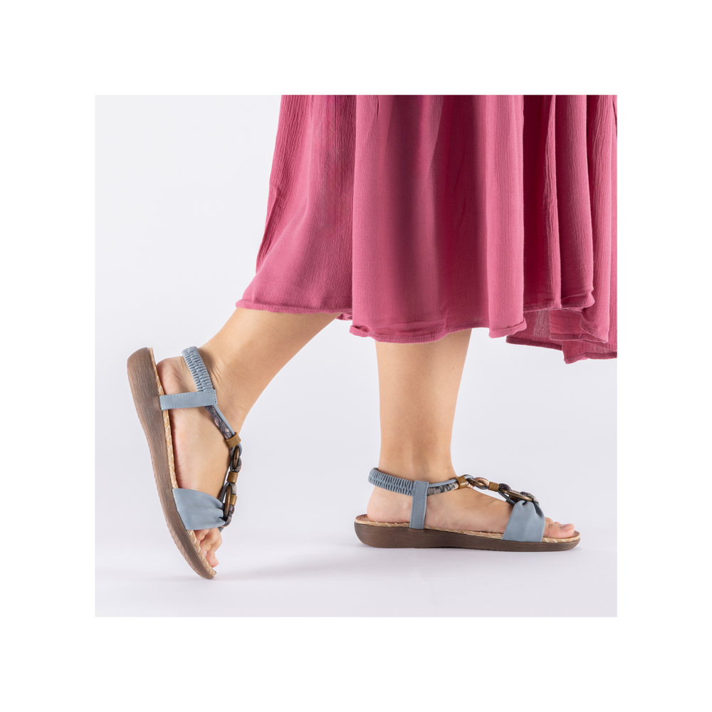 detail Dámské sandály Rieker V7568-14 modrá