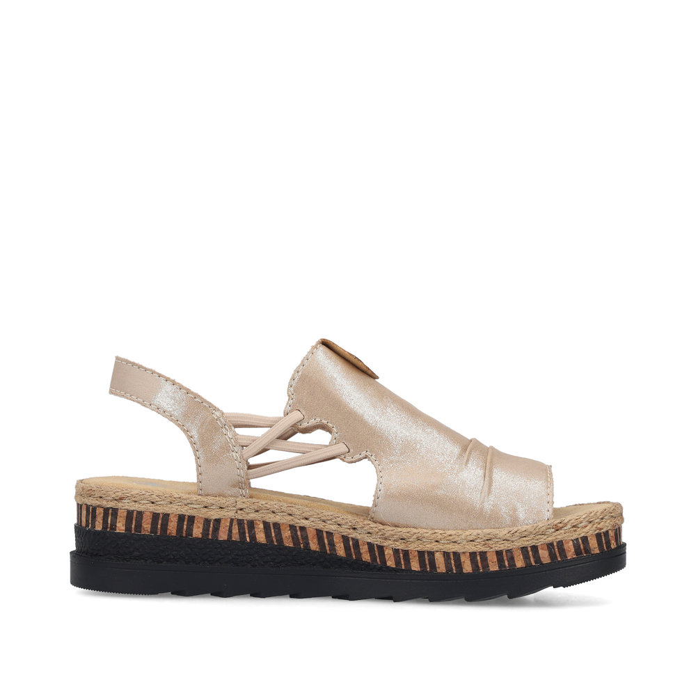 detail Dámské sandály Rieker V7972-60 béžová