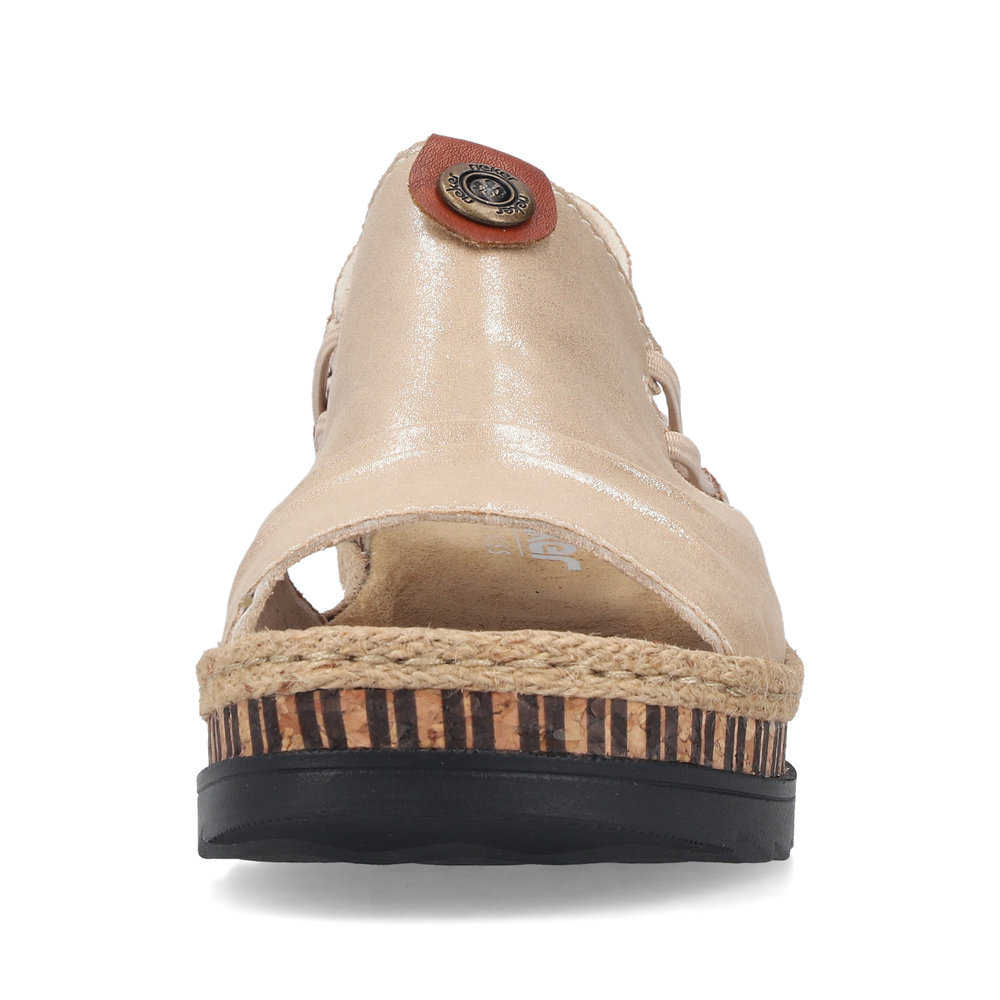 detail Dámské sandály Rieker V7972-60 béžová