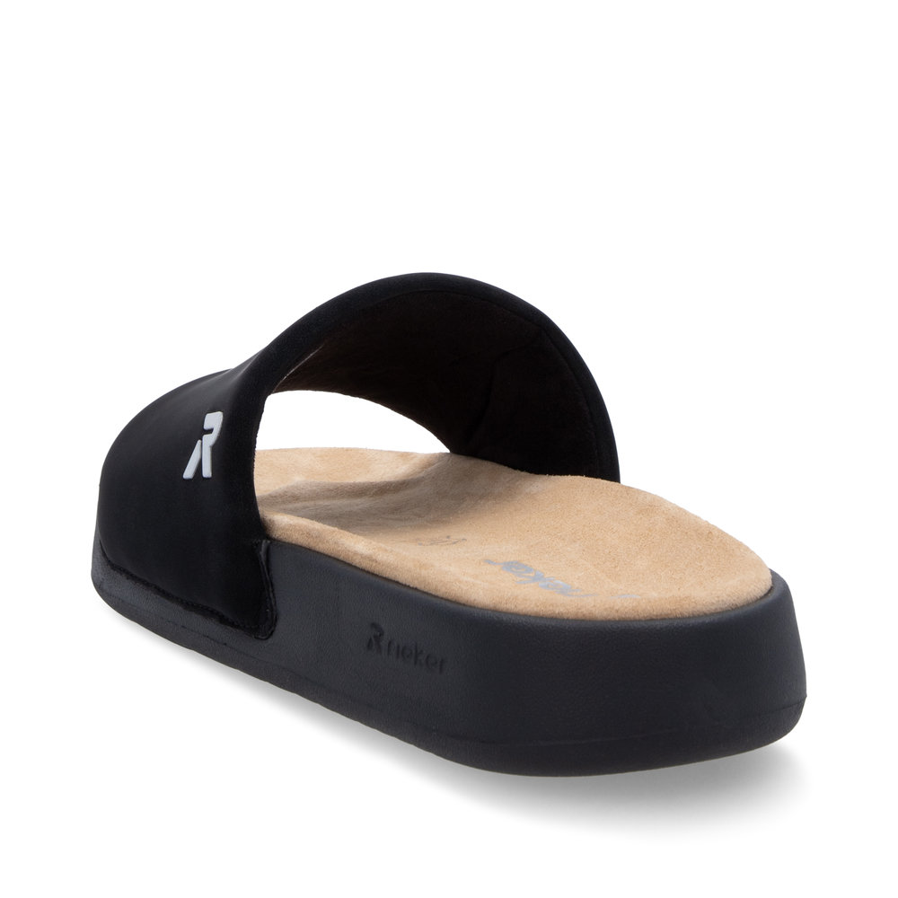 detail Dámské pantofle Rieker W3250-00 černá