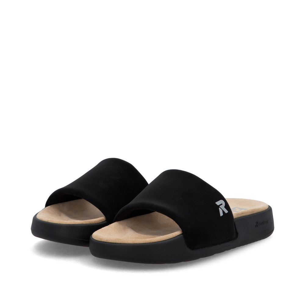 detail Dámské pantofle Rieker W3250-00 černá