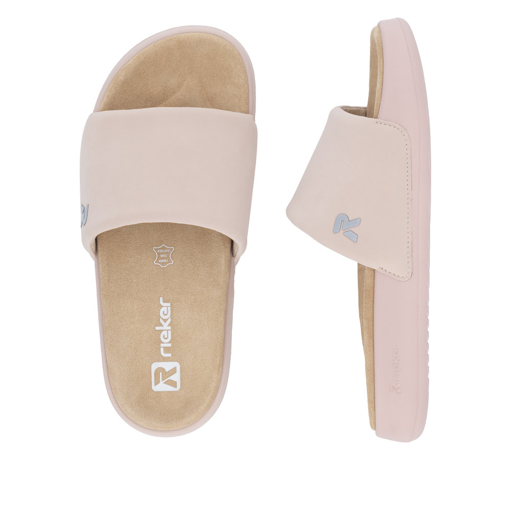 detail Dámské pantofle Rieker W3250-31 růžová