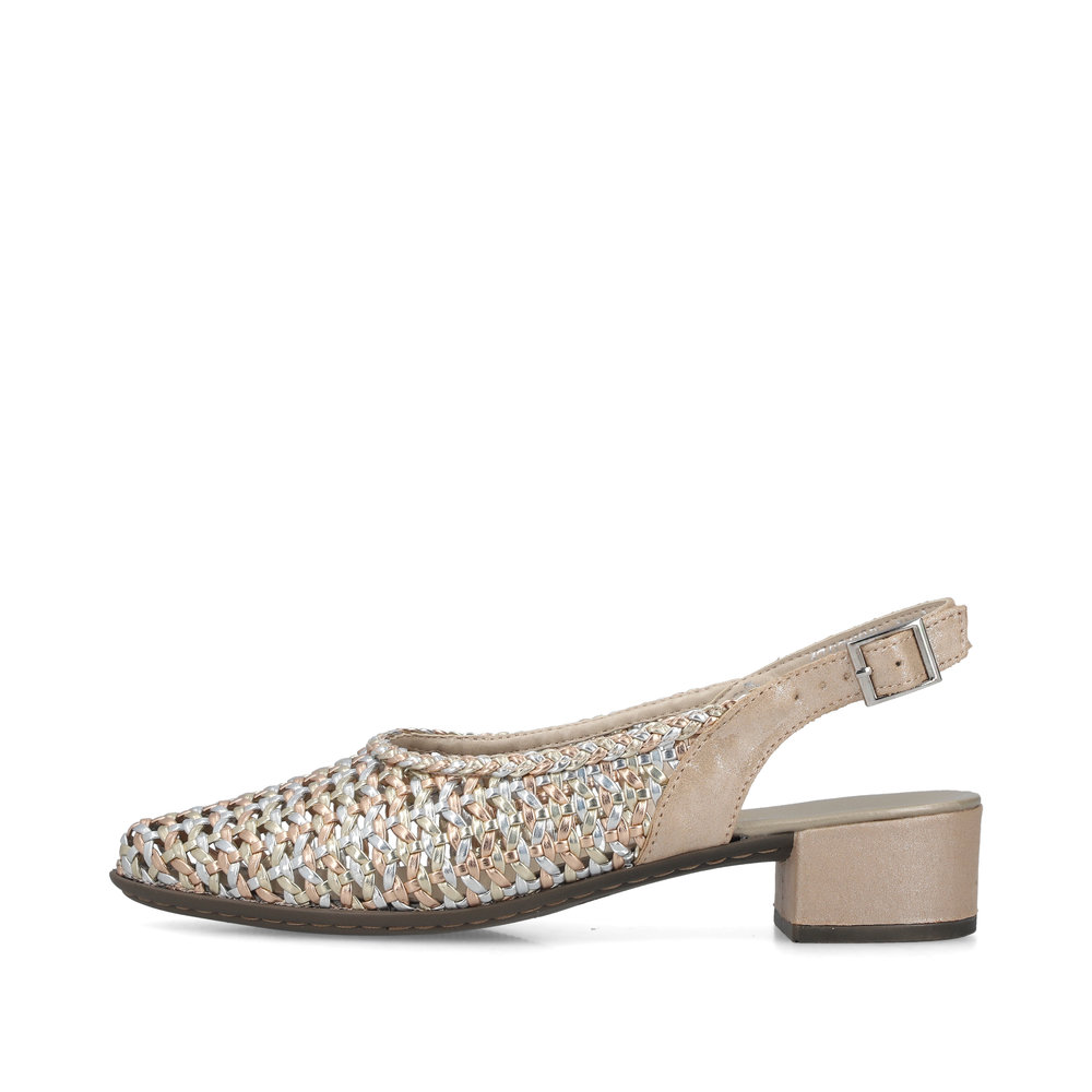 detail Dámské lodičky Rieker 47078-90 zlatá