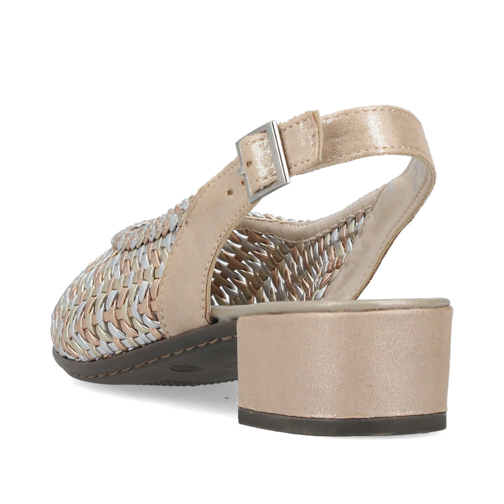 detail Dámské lodičky Rieker 47078-90 zlatá