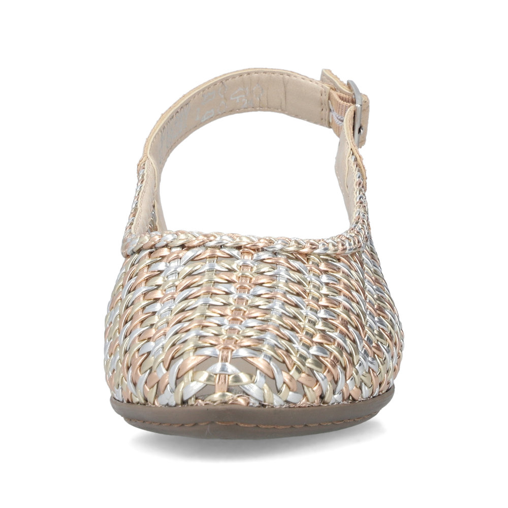 detail Dámské lodičky Rieker 47078-90 zlatá