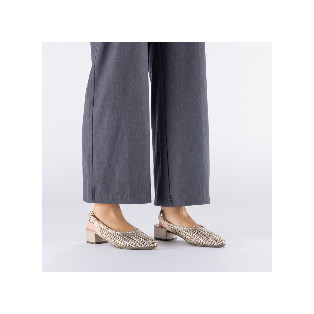 detail Dámské lodičky Rieker 47078-90 zlatá