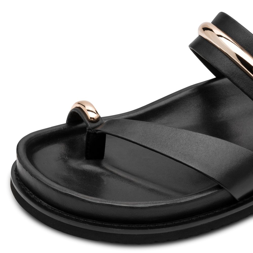 detail Dámské kožené pantofle Tamaris 27415-46 001 černá