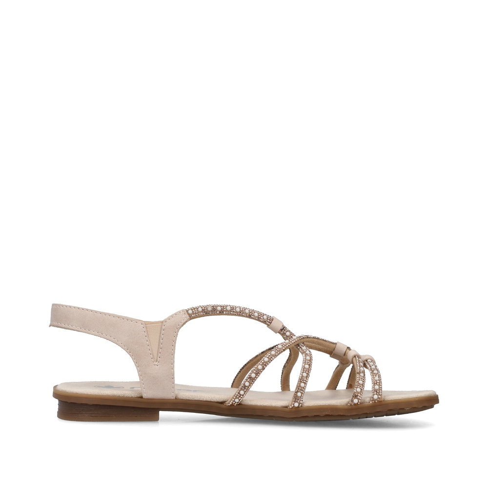 detail Dámské sandály Rieker 64270-90 bronzová