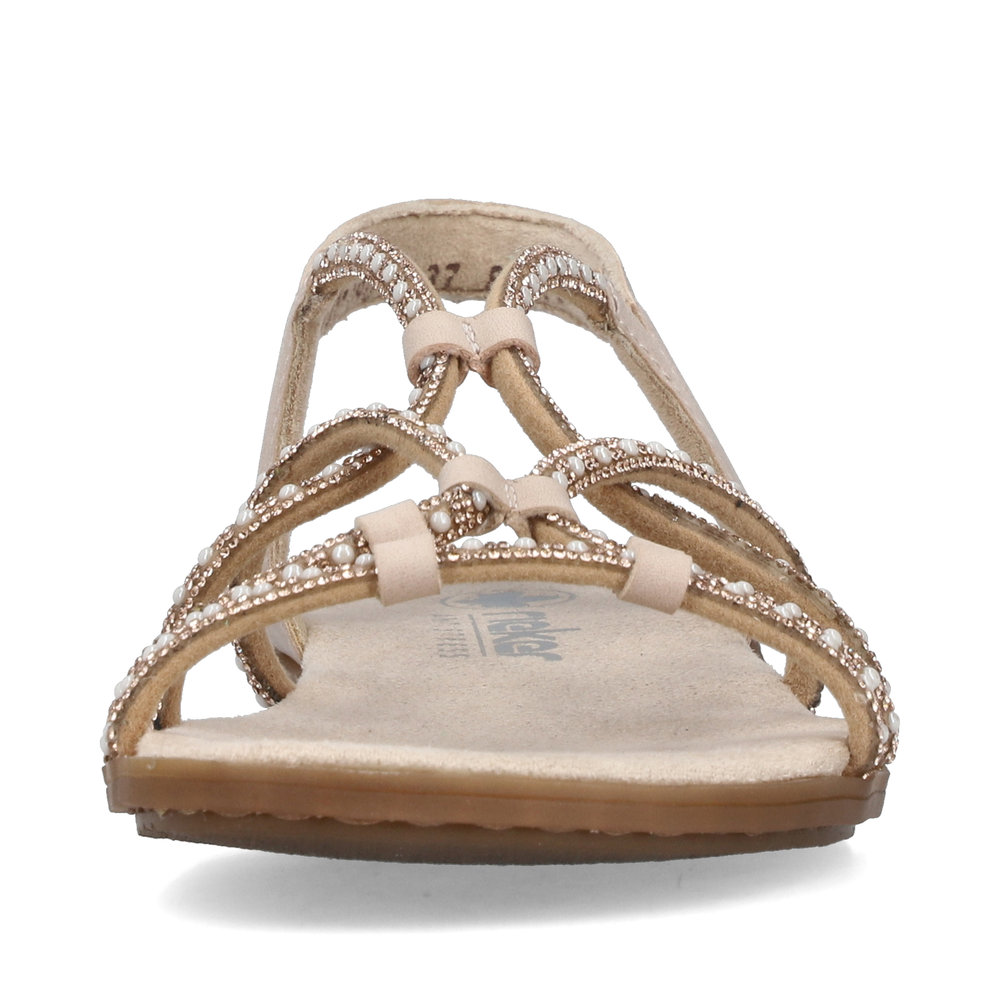 detail Dámské sandály Rieker 64270-90 bronzová