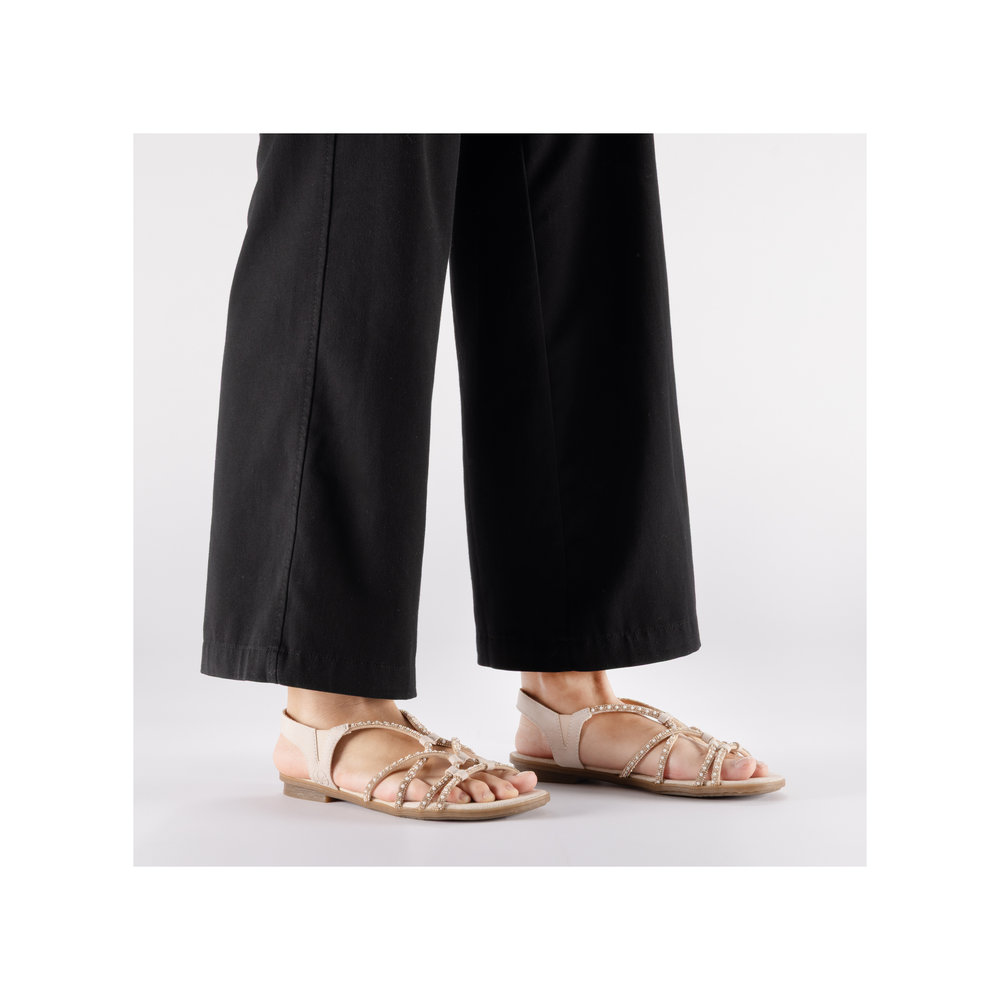 detail Dámské sandály Rieker 64270-90 bronzová