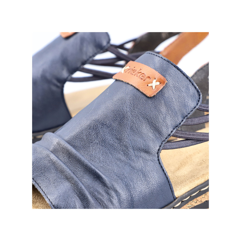 detail Dámské sandály Rieker 62962-14 modrá